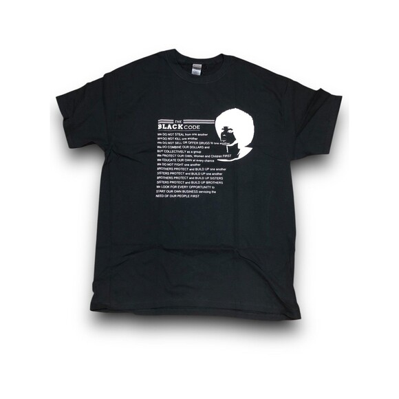 Women's "The Black Code" Graphic T-Shirt - Large - Picture 1 of 2